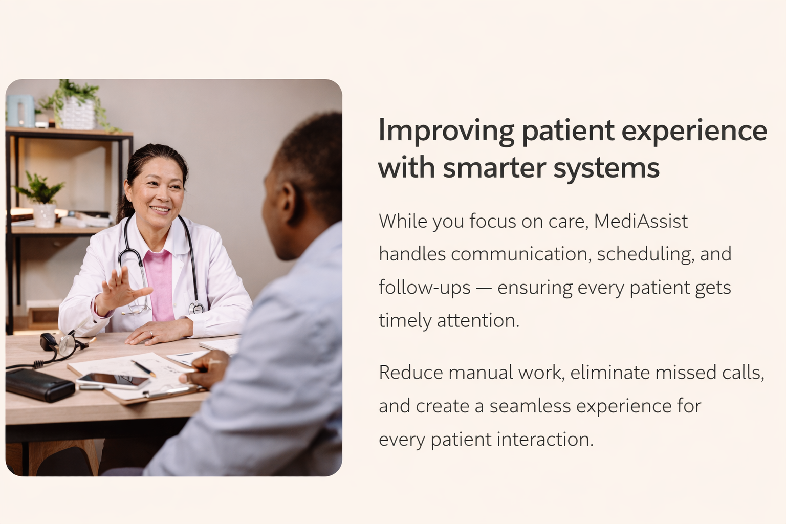Doctor consulting patient